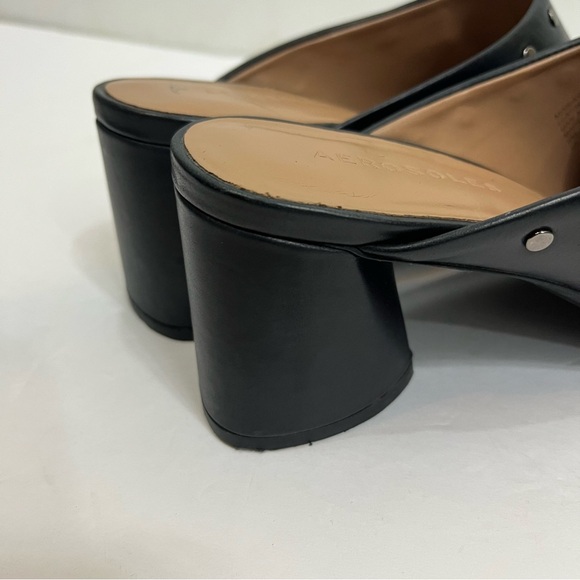 Aerosoles Makayla Studded Black Leather Mules - Picture 6 of 6